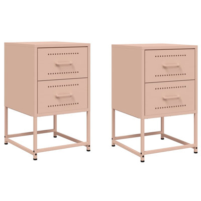 Bedside Cabinet 36x39x60.5 cm Steel