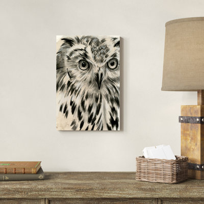 " Charcoal Owl I " by Jennifer Paxton Parker Painting Print