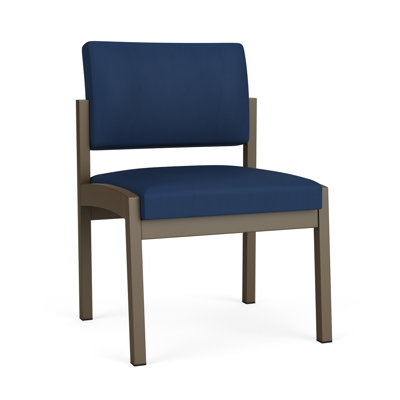Lenox Steel Waiting Reception Armless Guest Chair Metal Frame