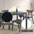 Briar Black Finish Dining Table