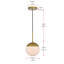 Luminaire suspendu simple à intensité variable 1 lumière Yearby Yearby-1870617814-1870617821-1870617811