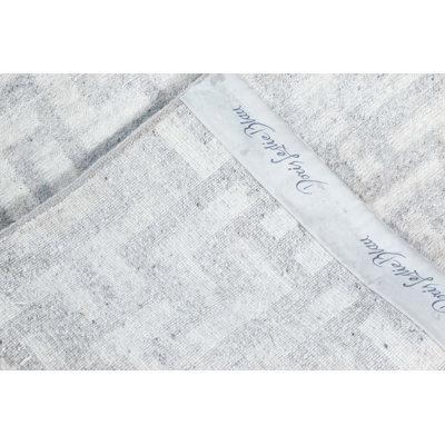 One-of-a-Kind Runner 2'10" X 14' New Age Runner Wool Area Rug in Gray