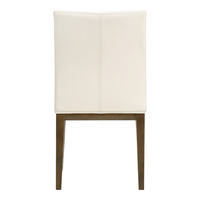 Arden Leather Dining Chair, White