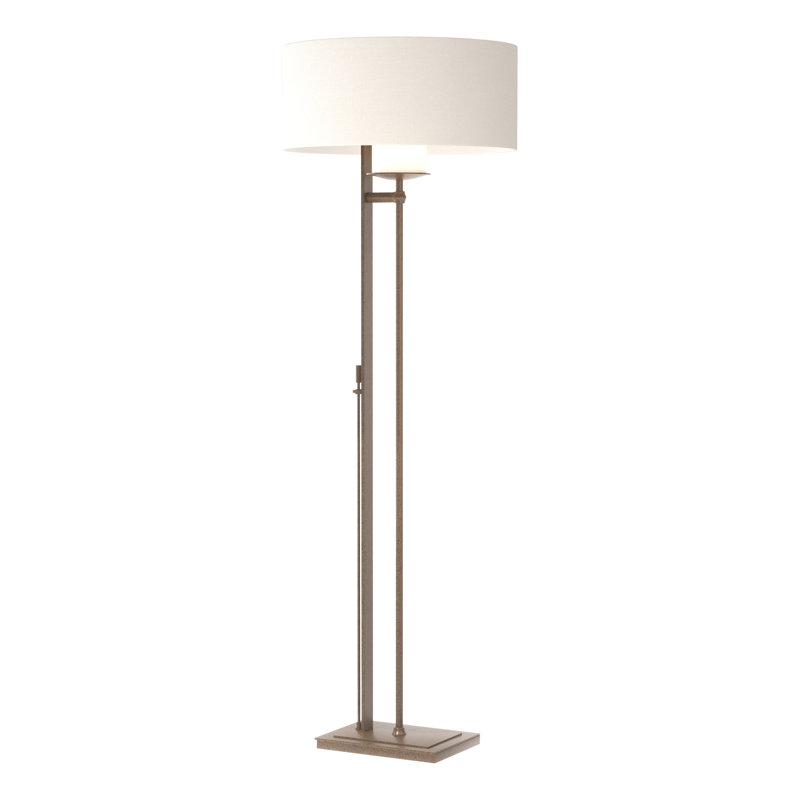 Lampe sur pied 60 po Rook, Anna ton naturel, Bronze