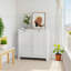 Armoire de rangement pour panier à linge avec paniers amovibles