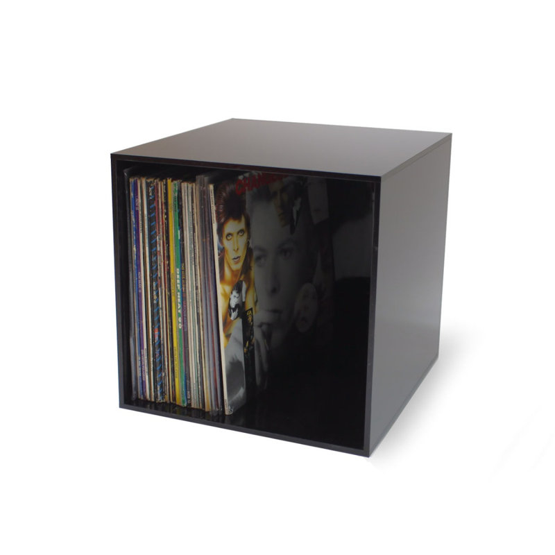 Plastic / Acrylic 10cm H Media Shelves, Black