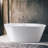 54'' x 29'' Freestanding Soaking Acrylic Bathtub-81515708