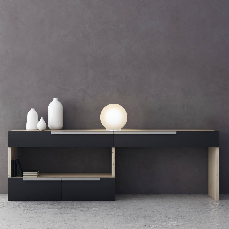 Lampe de table Mia, H 10,25 po x l 9,84 po x P 9,84 po, Argent