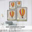 «Lucky Hot Air Balloon», reproduction encadrée - bois massif-1087776491