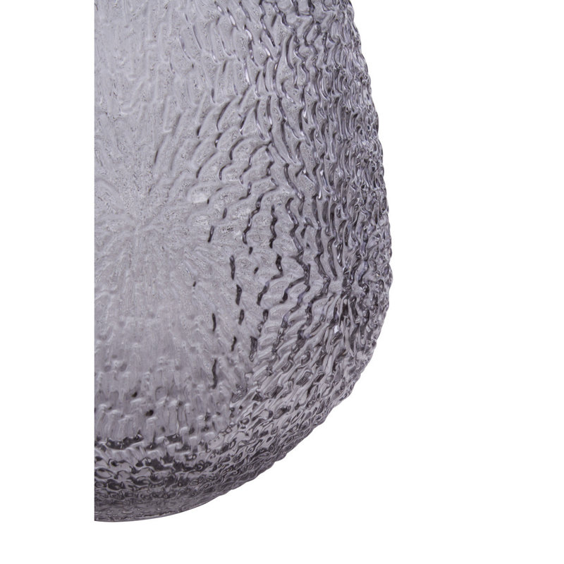 Savoie Glass Table Vase, Grey