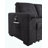 95"W Black Woven Fabric Reversible Sleeper Sectional Sofa With Storage Chaise Cup Holder Charging Ports And Pockets-440152977