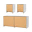 Ensemble de chambre à coucher 3 pièces Yarbrough - commode double 6 tiroirs et ensemble de table de chevet 2 pièces-1569650185-1574778483