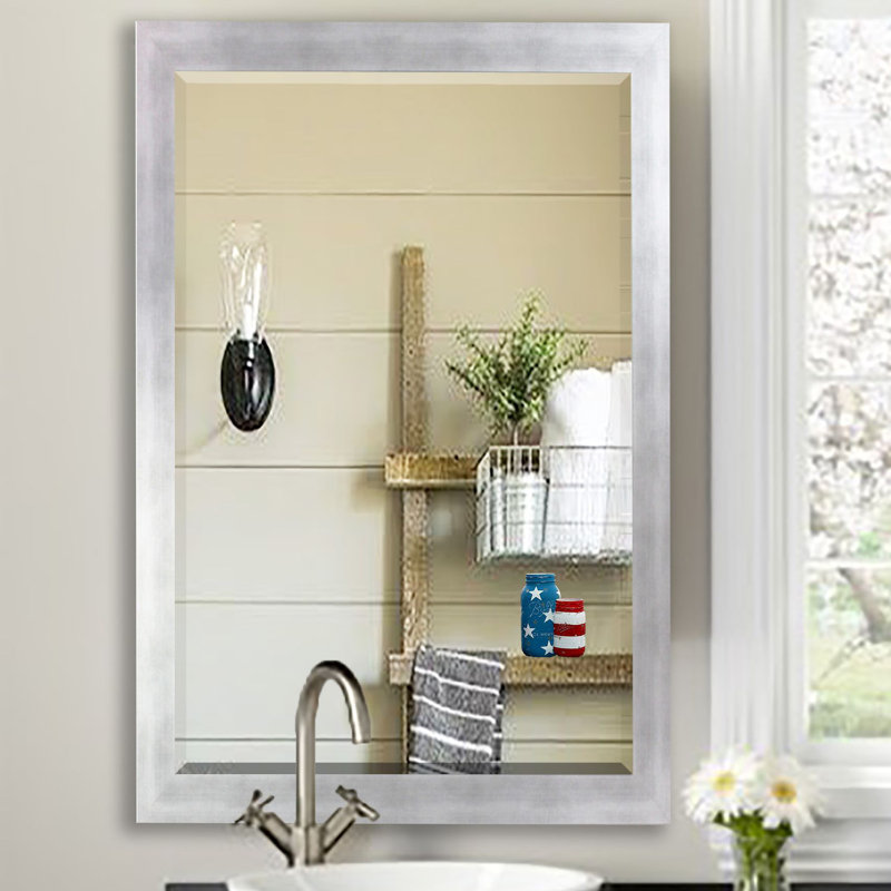 Flat Wall Mirror, 38.5" H x 32.5" W
