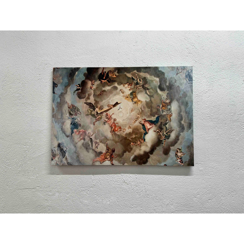 Reproduction d'art sur toile, ange de la Renaissance, décor mural 1P, 47,3 po H x 102,4 po l