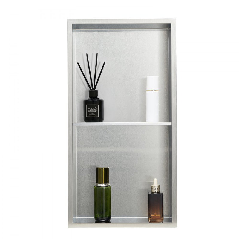 Stainless Steel Recessed Bathroom Storage Furniture Set