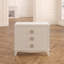 Table de chevet contemporaine l 32 po Velasco - Commode de chambre à coucher avec 3 tiroirs et poignée chic-36526338