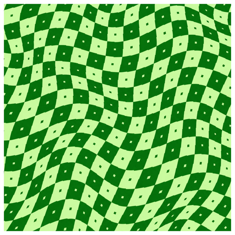 Coussins décoratifs Green Wavy, 14 X 14 pouces