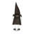 19"H Hear No Evil Metal Gnome Decor for Patio & Garden