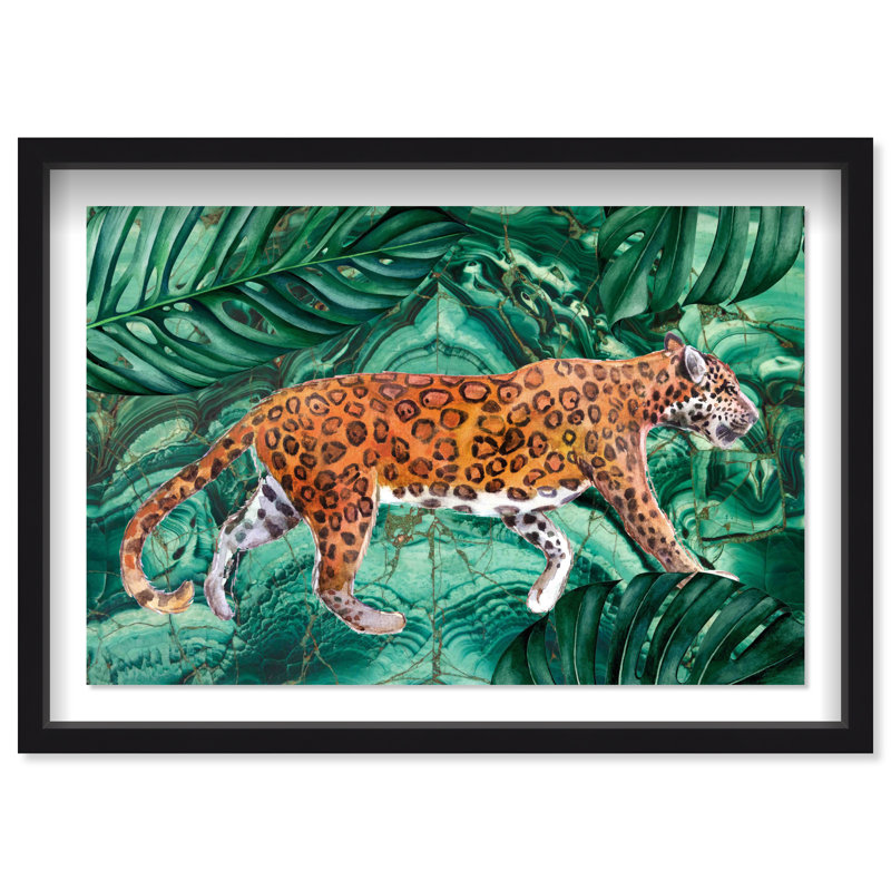 Cougar Jungle - Shadowbox, impression, H 30 po x l 45 po