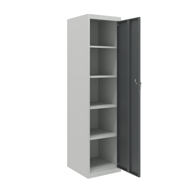 Armoire KDS - 1 porte - 4 tablettes - Poignée en plastique - Serrure à cylindre (unité principale)
