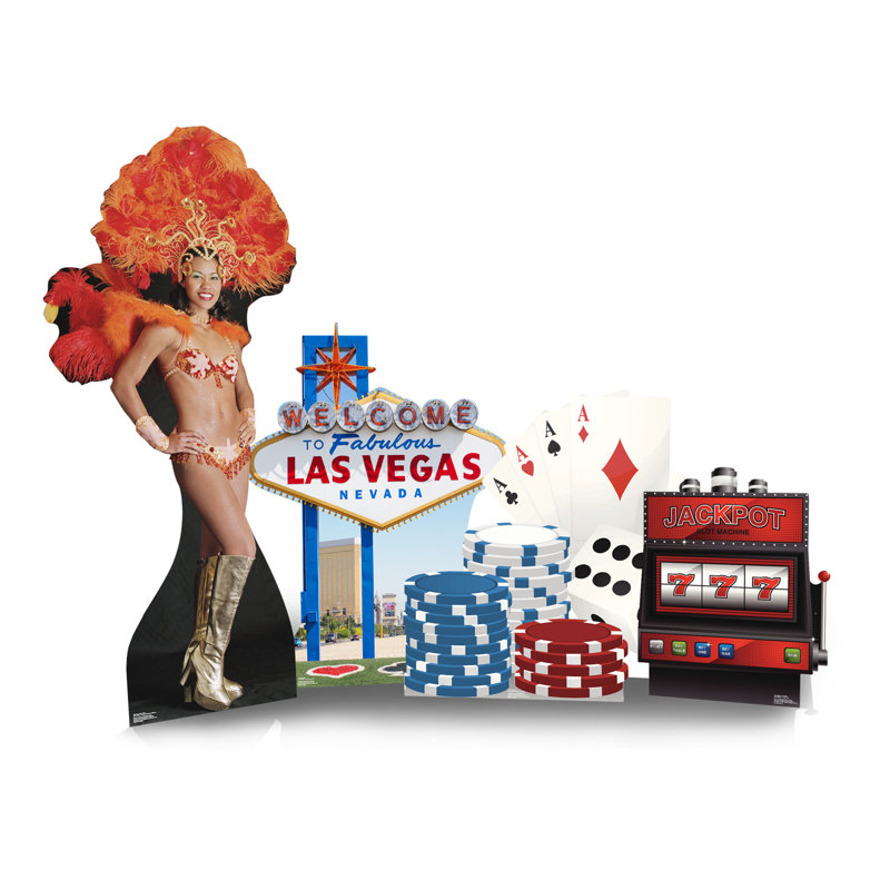 Accroche ensemble de thème de fête vegas