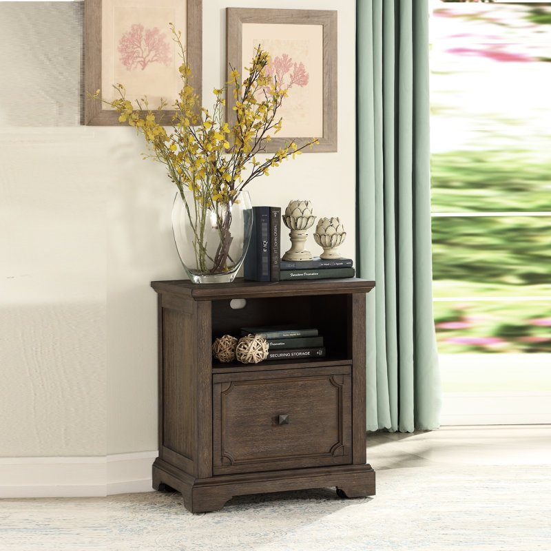 Rustic, Transitional, Office, File Cabinet, Dark Oak Finish, Drawer, Shelf, , Effortless Office Storage, Navigation Convenience