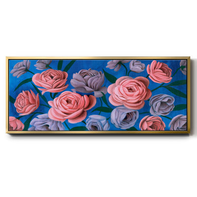 Layered Petals III- Framed Canvas