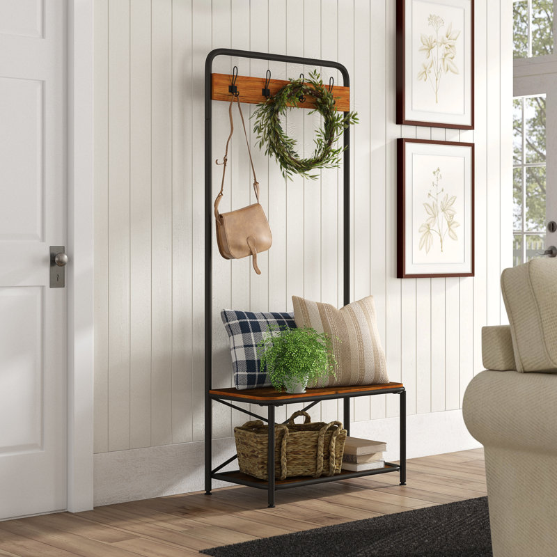 Bracy 80 cm W Hall Tree with Shoe Storage