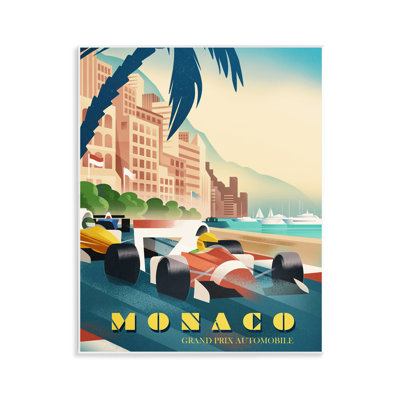 Monaco Grand Prix Racing Wall Plaque, design by Martin Wickstrom