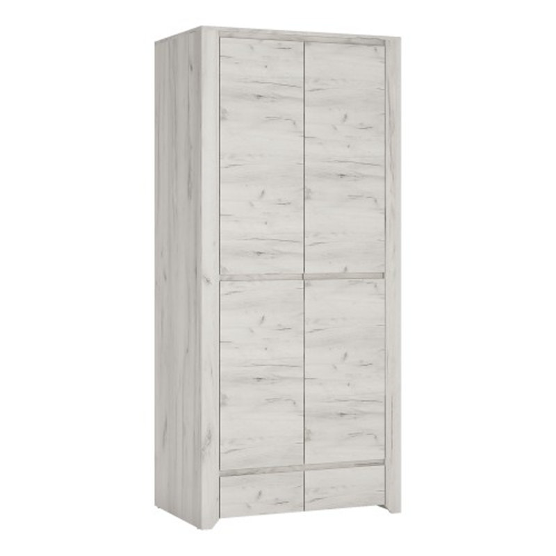 Abels 2 Door Solid Wood Wardrobe