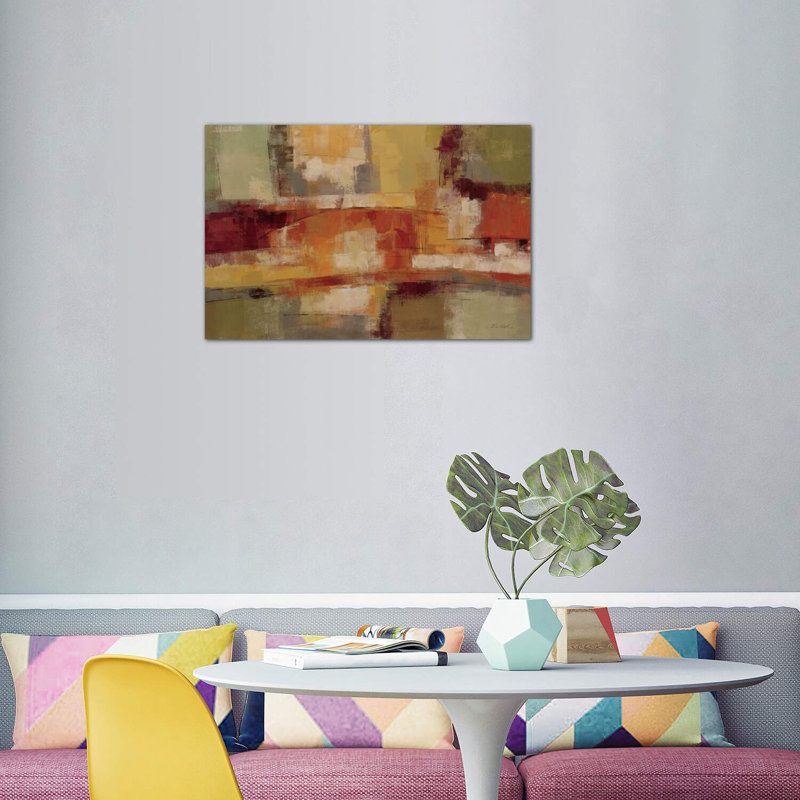 Été aire de jeu par Silvia Vassileva - reproduction d'art, H 8 po x l 12 po x P 0,75 po, Toile tendue