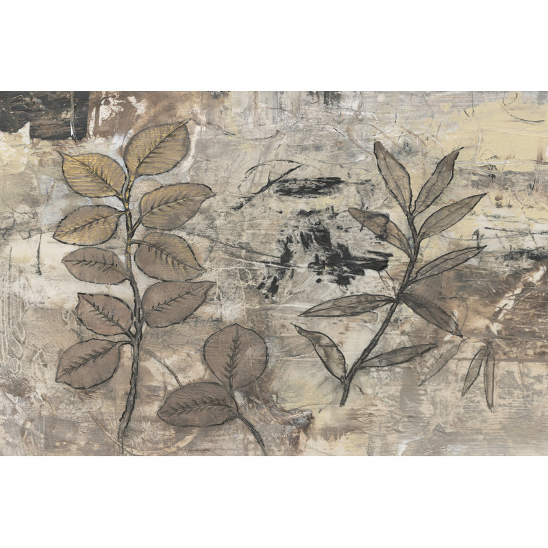 Leaf Motif I by Tim OToole - Wrapped Canvas Art Prints, 30cm H x 46cm W