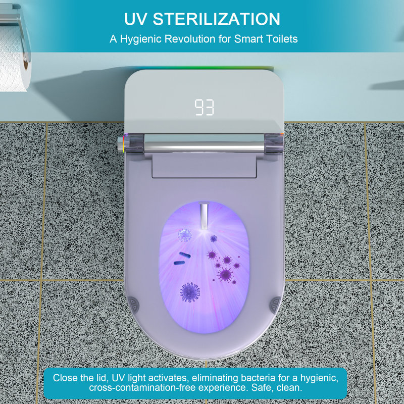 Toilette allongée pour bidet MONSFEST 1,28 gallons GPF