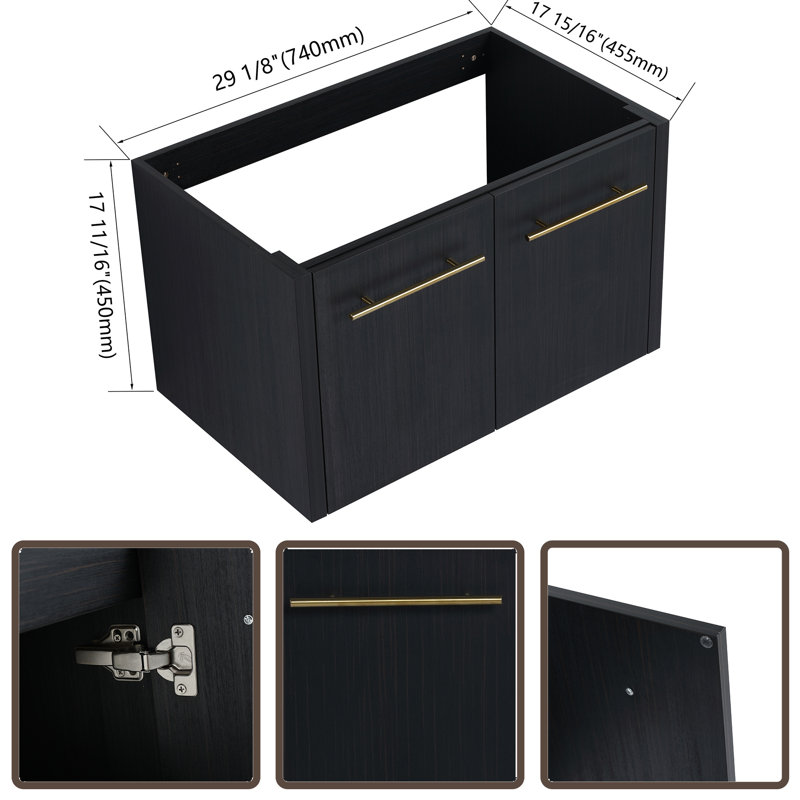 29'' Single Bathroom Vanity Base Only