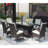 6 - Person Wicker Patio Dining Set with Rectangular Table , Cushions Included
