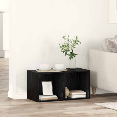 TV Cabinet 2 Pcs 37 X 35 X 37 Cm Engineered Wood