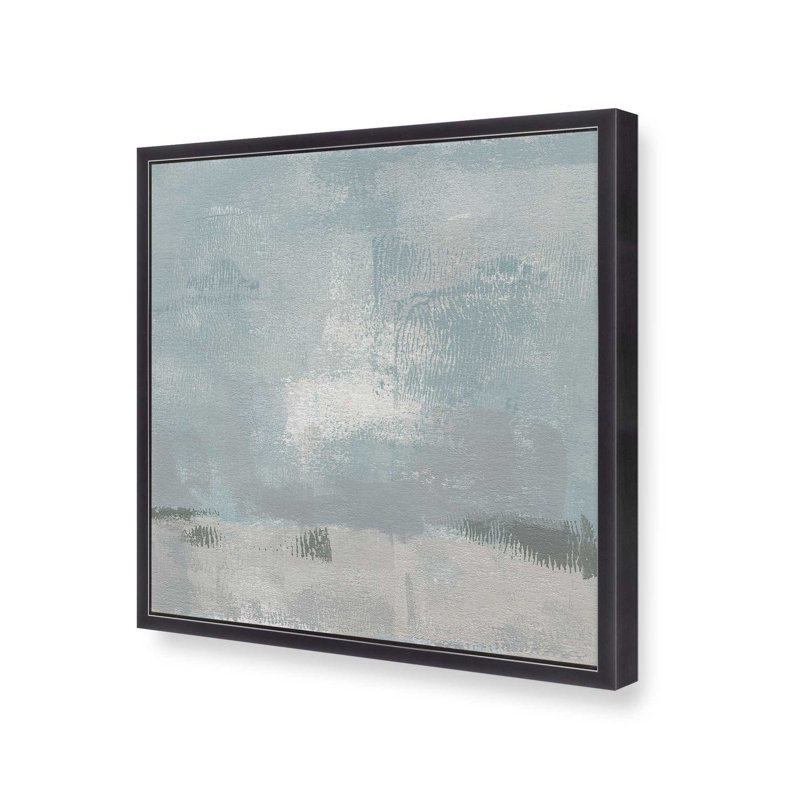 Impressions of Stillness II, H 17,75 po x l 17,75 po, Encadrement ouvert, zinc vieilli