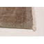 Tapis gris clair en laine noué à la main de conception unique 4 pi 6 po x 6 pi 8 po