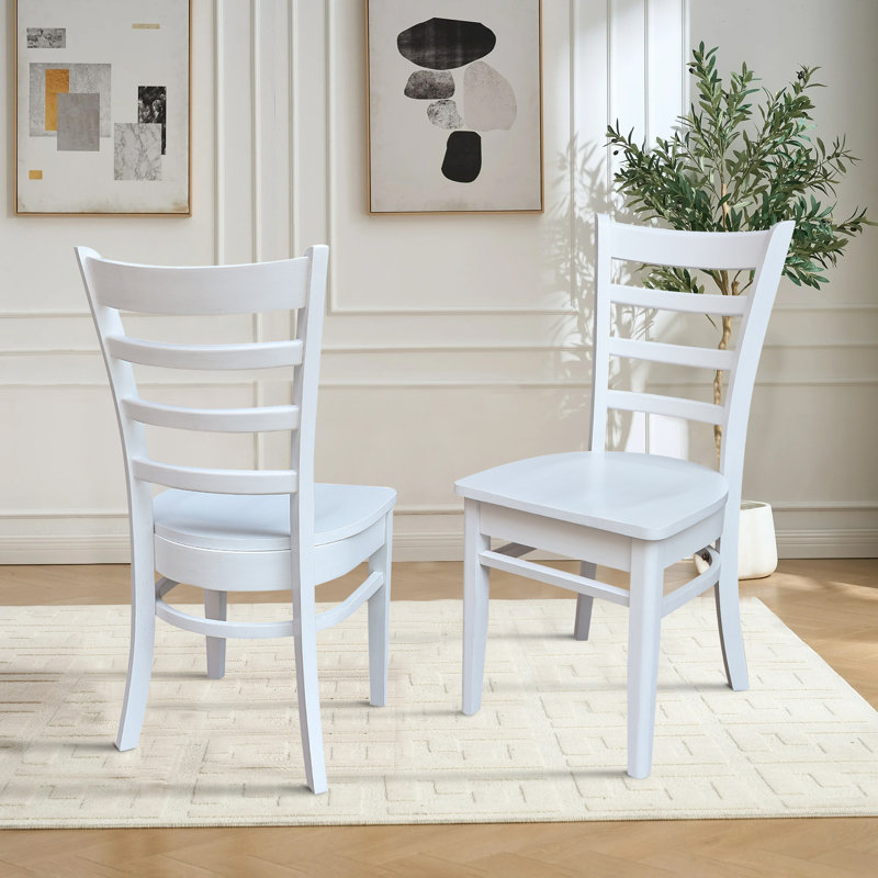 Alvery Solid Wood Dining Chair, Chalk
