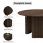 Ensemble de table de salle à manger 52 "en bois massif avec 6 chaises de salle à manger rembourrées Fabirc-2058892550-2058892551