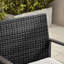 Larkie Outdoor 2 Seat & Square Side Table Bistro Set for Modern Gardens & Patios (Cover Included)-82939334