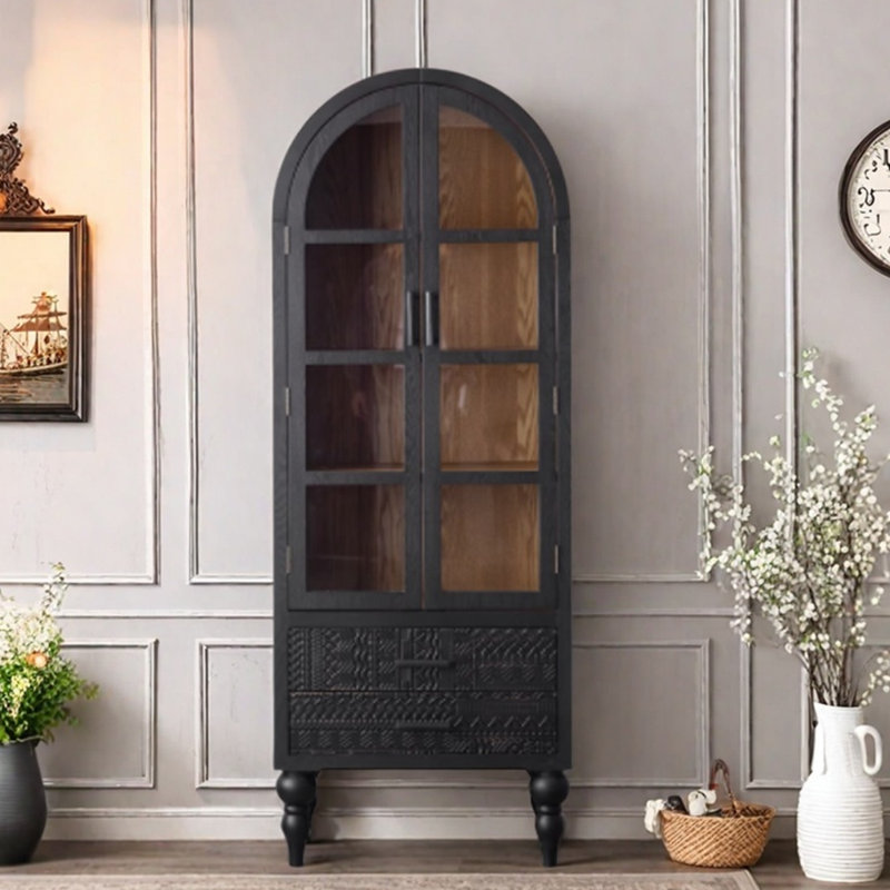 Black Vintage Style Bookcase