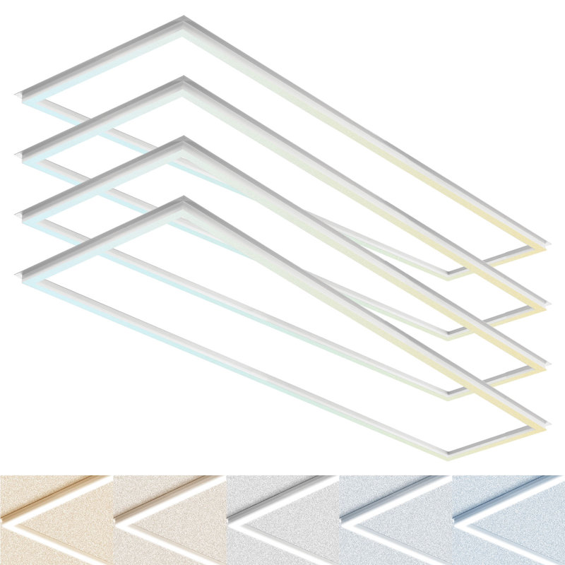 Plafonnier rectangulaire à panneau plat