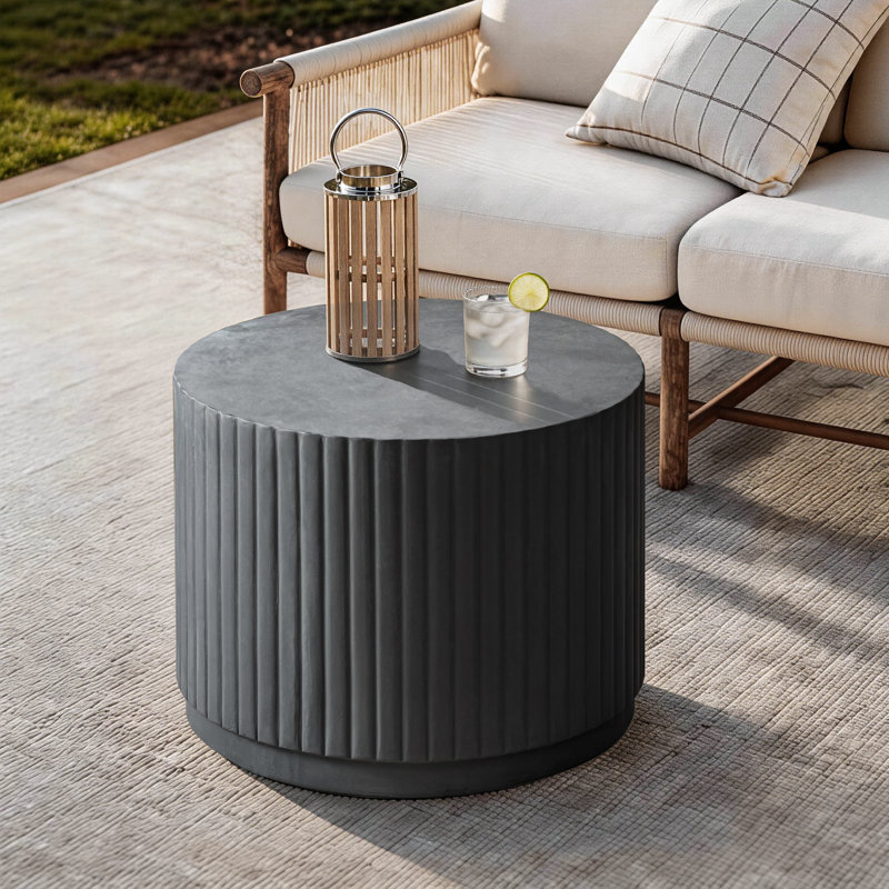 Table de bout Albert , Noir