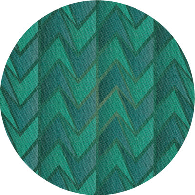 Tapis vert à chevrons Koffler