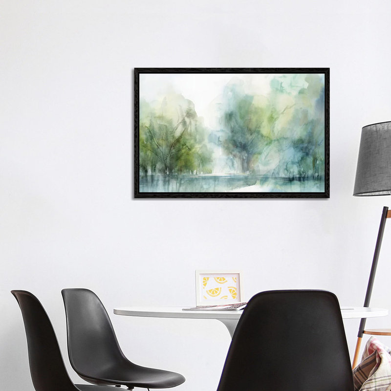 Blue Silence by Isabelle Z - Painting on Canvas, Black Framed, 101.6 cm H x 66.04 cm W