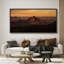 "Sedona Rock Mountains at Sunset", art mural sur toile - Photographie de paysage désertique chaleureux pour décor Sud-Ouest-116517575-116517574