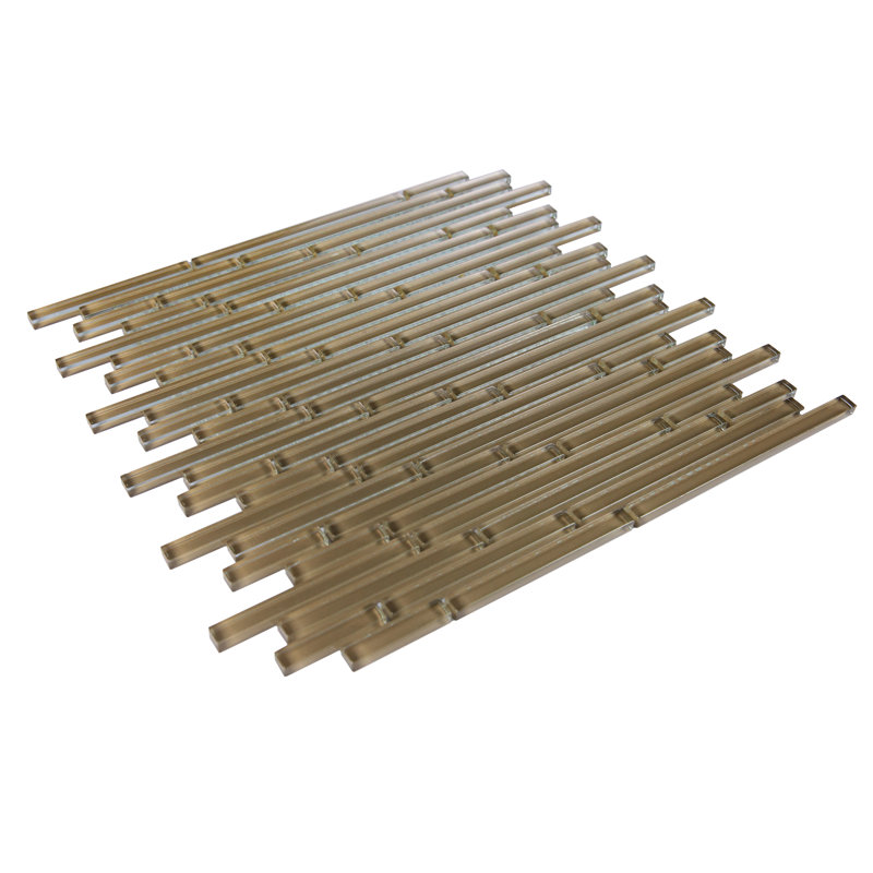 Carrelage mosaïque en verre, Brun