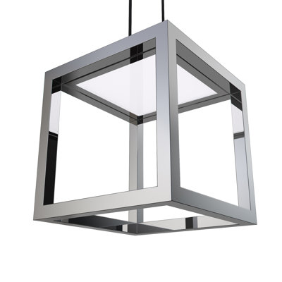 Boxer 1 - Light Single Square Pendant