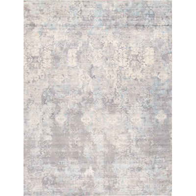Mirage Hand-Loomed Grey/Aqua Area Rug